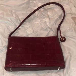Monsac Red Leather Purse